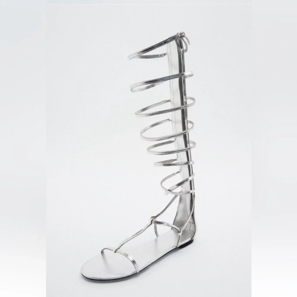 Zara Leather Sandal - Picture 3 of 9